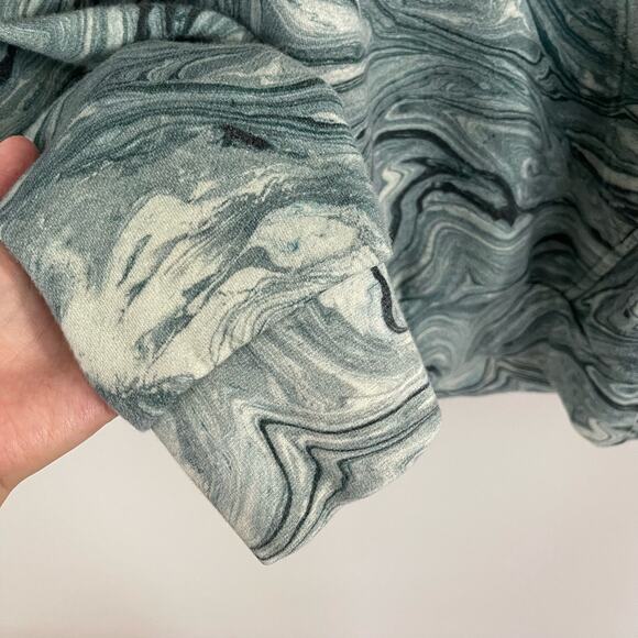 Scotch & Soda Blue Marbled UNSEEN Graphic Hoodie Sweatshirt - Picture 7 of 8